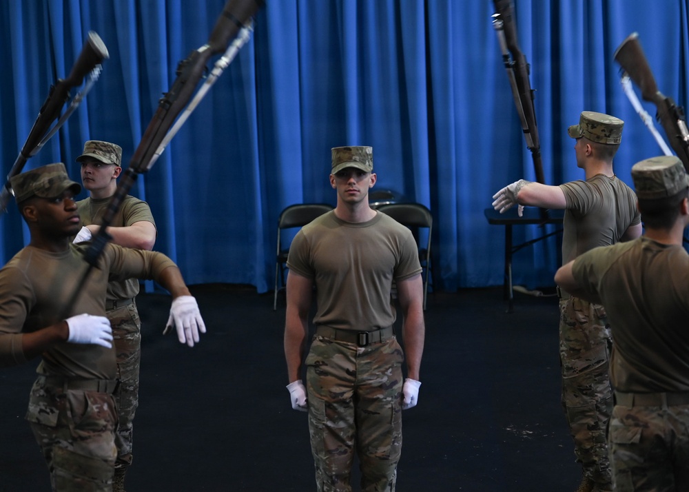 U.S. Air Force Honor Guard Drill Team Practice