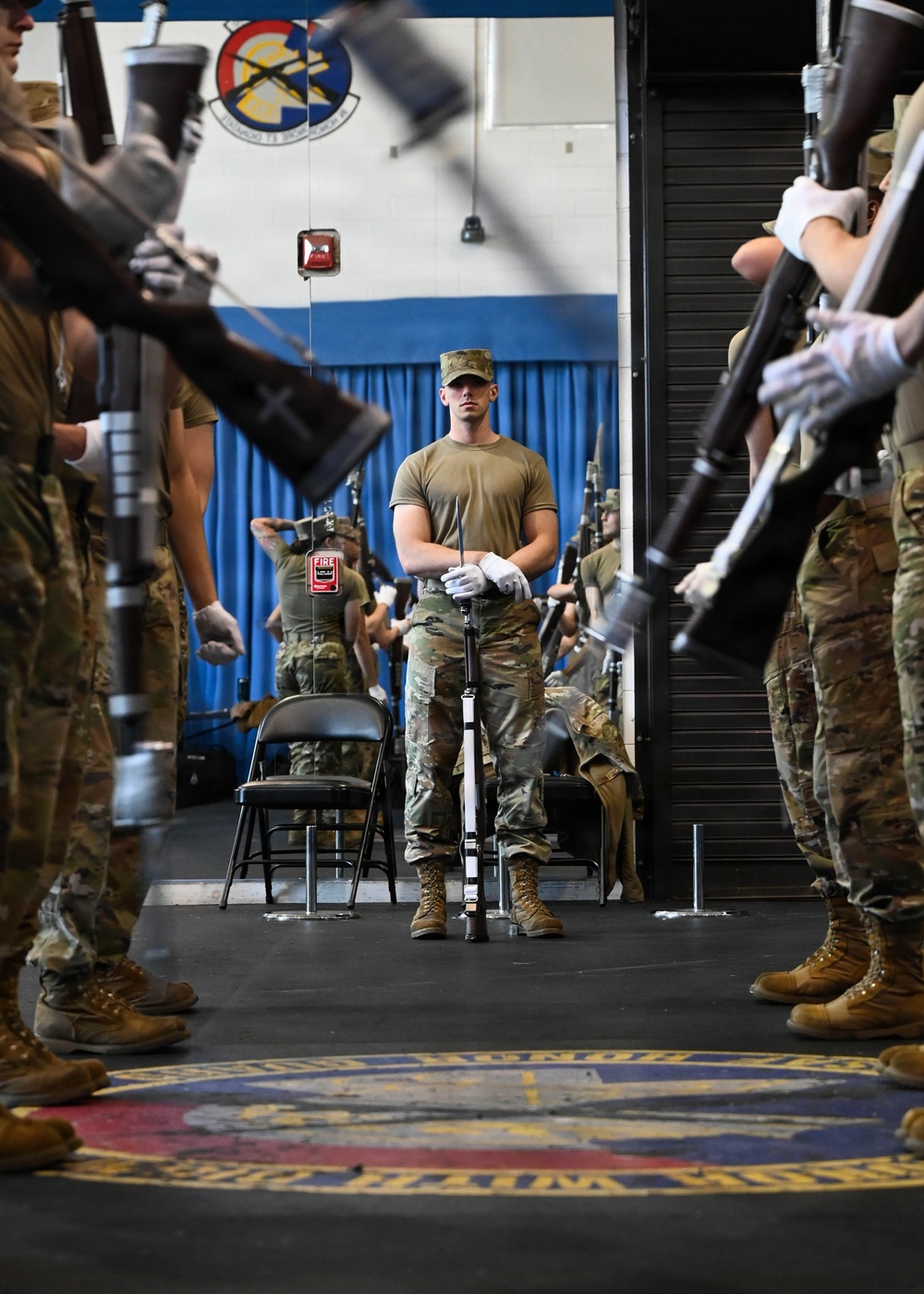 U.S. Air Force Honor Guard Drill Team Practice