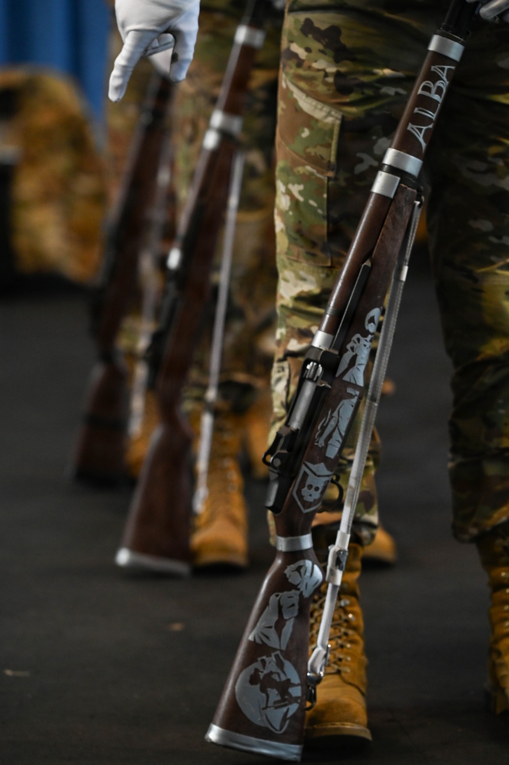 U.S. Air Force Honor Guard Drill Team Practice