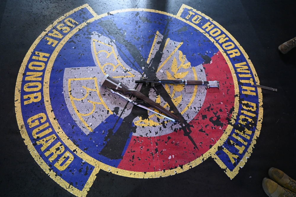 U.S. Air Force Honor Guard Drill Team Practice