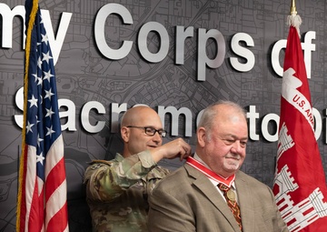 USACE Sacramento Honors Richard Johnson with Bronze de Fleury Medal for Outstanding Service to Flood Risk Management in Sacramento