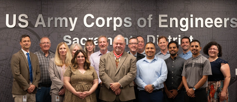 USACE Sacramento Honors Richard Johnson with Bronze de Fleury Medal for Outstanding Service to Flood Risk Management in Sacramento