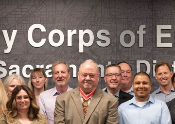 USACE Sacramento Honors Richard Johnson with Bronze de Fleury Medal for Outstanding Service to Flood Risk Management in Sacramento