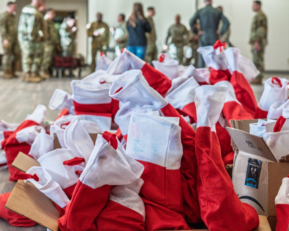 First sergeants deliver treats to dorm Airmen in the Holloman Airmen Cookie Drive