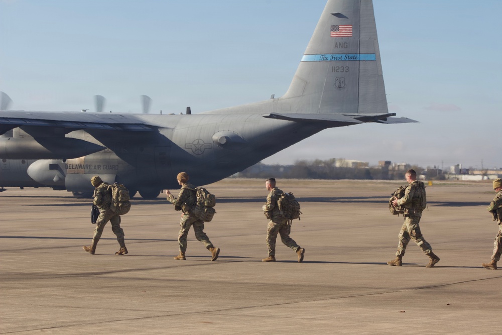 142 Field Artillery Brigade Soldiers head to Washington, D.C. mission