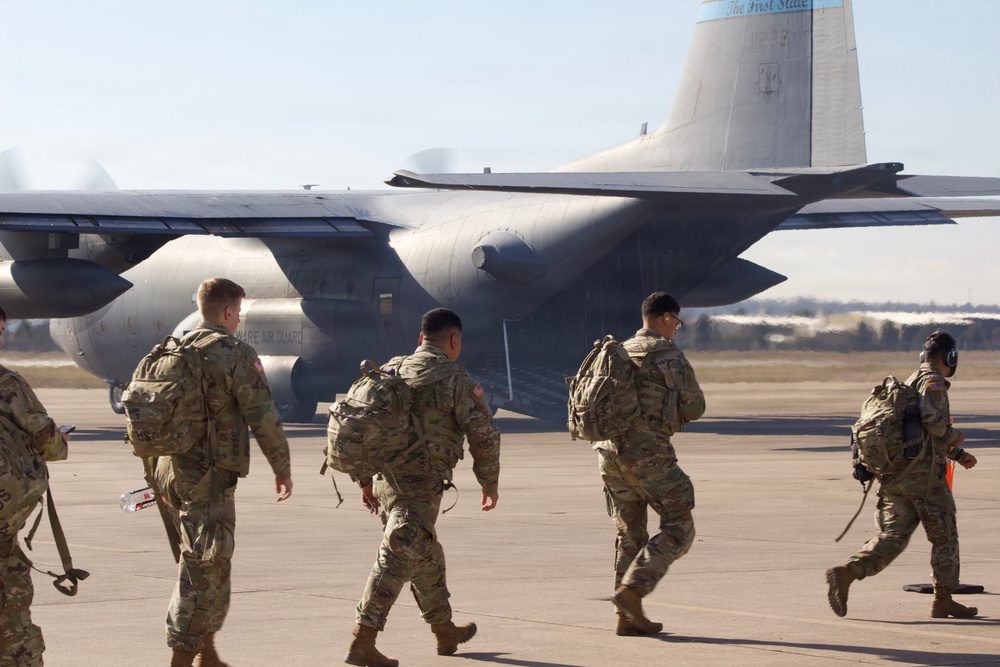 142 Field Artillery Brigade Soldiers head to Washington, D.C. mission