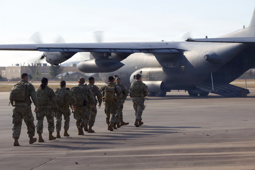 142 Field Artillery Brigade Soldiers head to Washington, D.C. mission