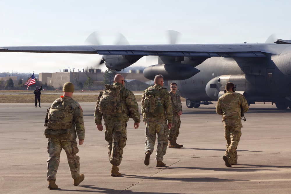 142 Field Artillery Brigade Soldiers head to Washington, D.C. mission