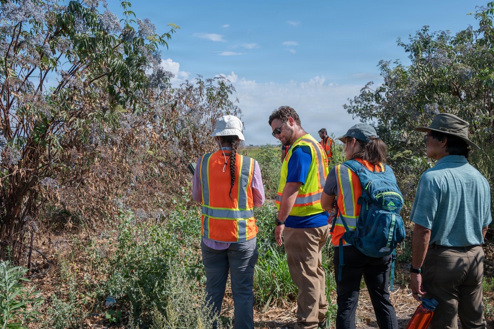 USACE Sacramento Environmental Team Visits Lower San Joaquin River West Mitigation Site