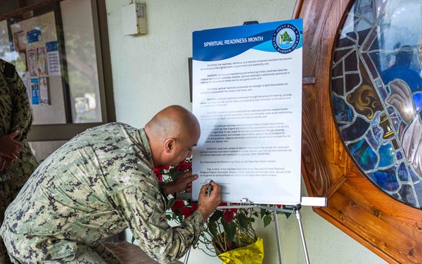 JBPHH Signs Spiritual Readiness Month Proclamation