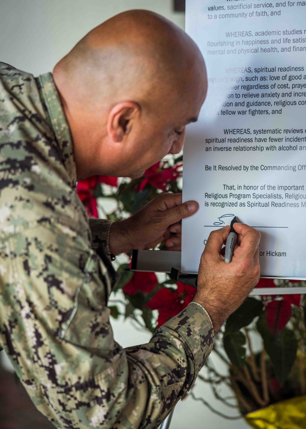 JBPHH Signs Spiritual Readiness Month Proclamation