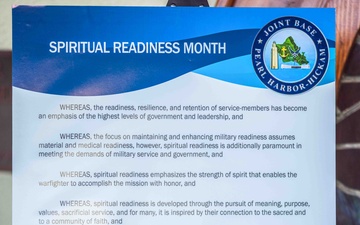 JBPHH Signs Spiritual Readiness Month Proclamation