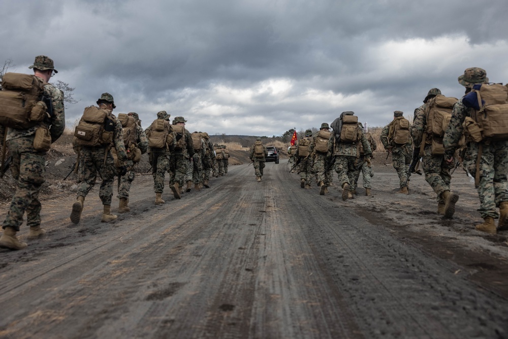 3rd Marine Logistics Group Hikes During Komodo 26.2 Field Exercise