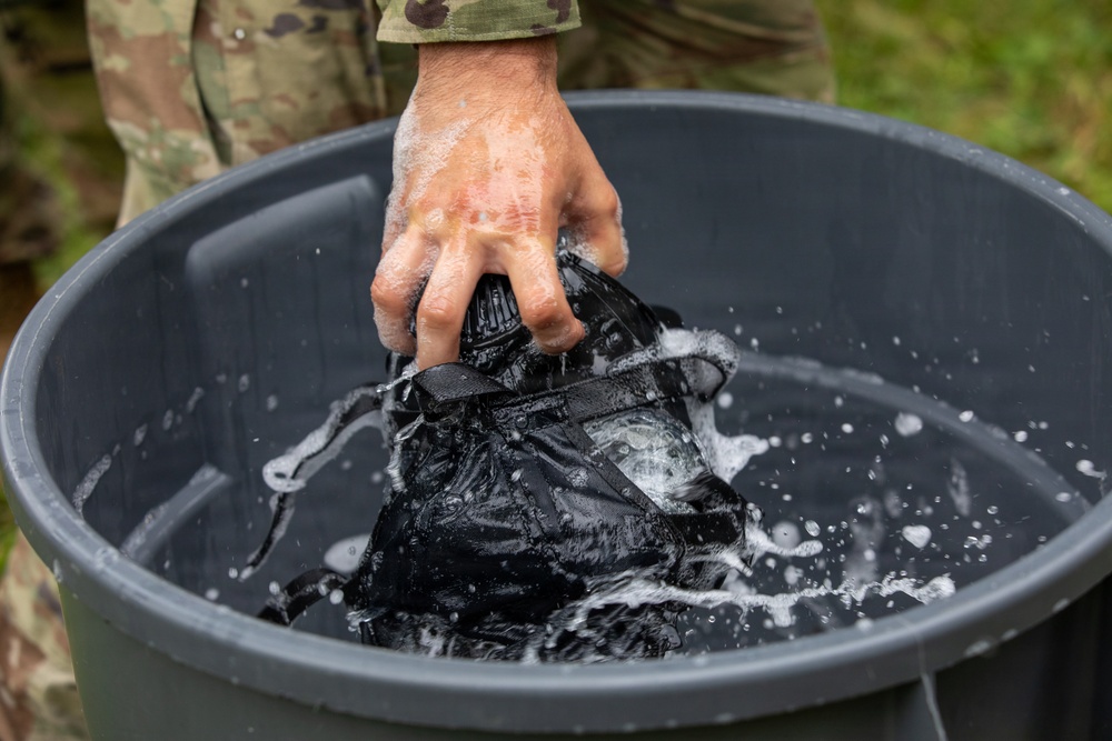 412th Civil Affairs Battalion CBRN training