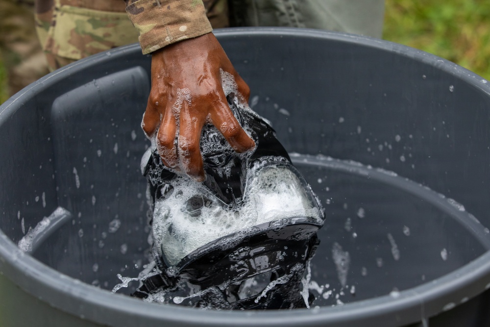 412th Civil Affairs Battalion CBRN training