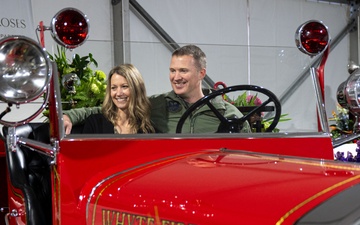 Whiteman AFB leadership tours the Tournament of Roses