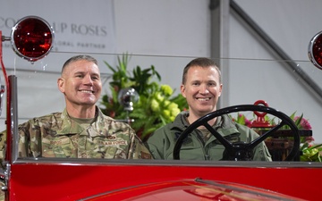 Whiteman AFB leadership tours the Tournament of Roses