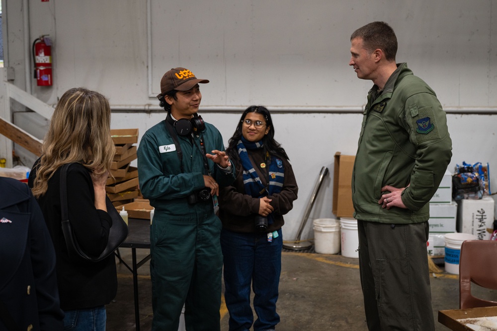 Whiteman AFB leadership tours the Tournament of Roses
