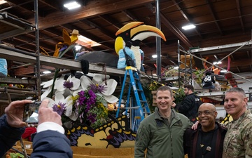 Whiteman AFB leadership tours the Tournament of Roses