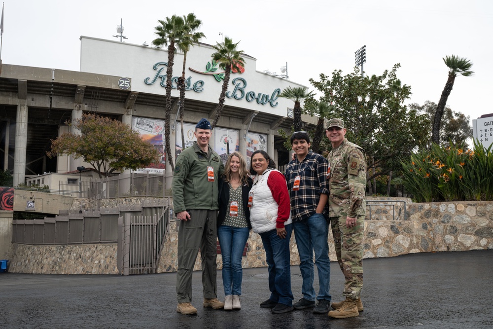 Whiteman AFB leadership tours the Tournament of Roses
