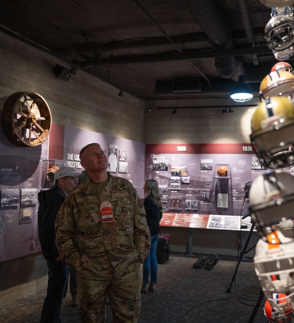 Whiteman AFB leadership tours the Tournament of Roses