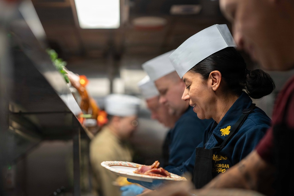 IKE celebrates Thanksgiving in the Shipyard