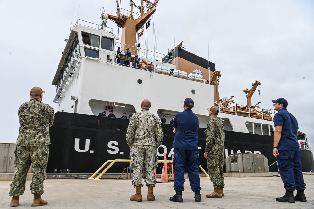U.S. Coast Guard Gutter Hollyhock arrives on Joint Base Pearl Harbor-Hickam
