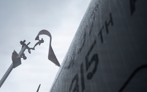 Flying above the rain