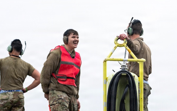 Flying above the rain