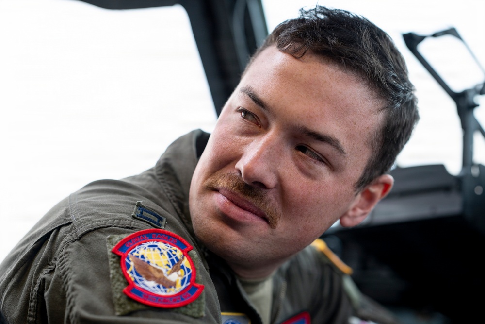 Flying above the rain