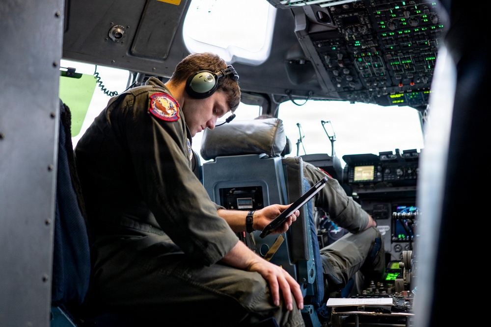 Flying above the rain