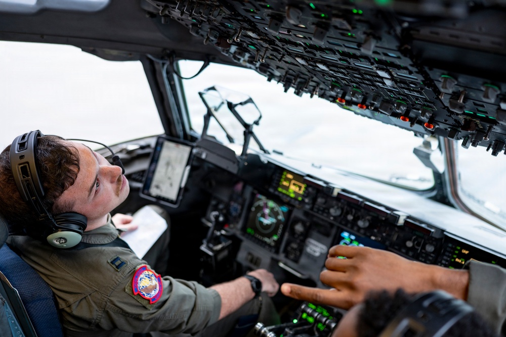 Flying above the rain