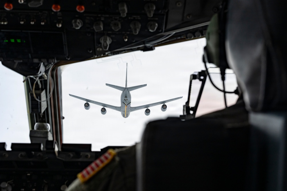 Flying above the rain