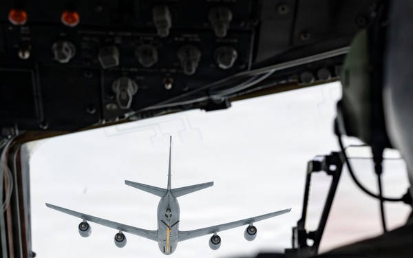 Flying above the rain