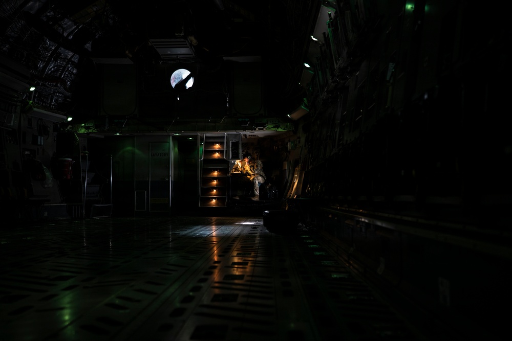 Flying above the rain