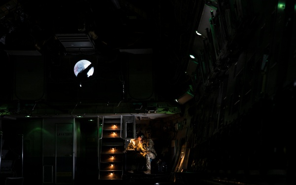 Flying above the rain