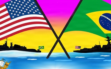 4th Fleet Welcomes Brazilian Navy Admirals to the Command