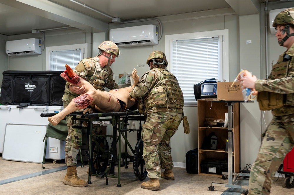 Medical teams execute trauma response during Exercise Pale Serpent at Chabelley Airfield