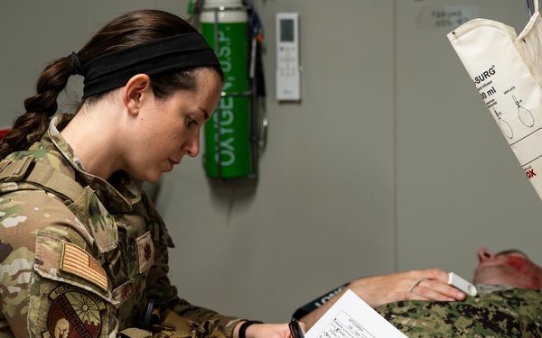 Medical teams execute trauma response during Exercise Pale Serpent at Chabelley Airfield
