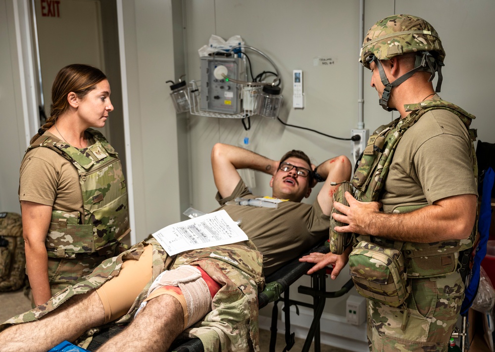 Medical teams execute trauma response during Exercise Pale Serpent at Chabelley Airfield
