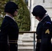 Command Sgt. Maj. Brandsasse Lays a Wreath at the Tomb of the Unknown Soldier
