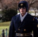 Command Sgt. Maj. Brandsasse Lays a Wreath at the Tomb of the Unknown Soldier