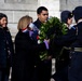 Command Sgt. Maj. Brandsasse Lays a Wreath at the Tomb of the Unknown Soldier