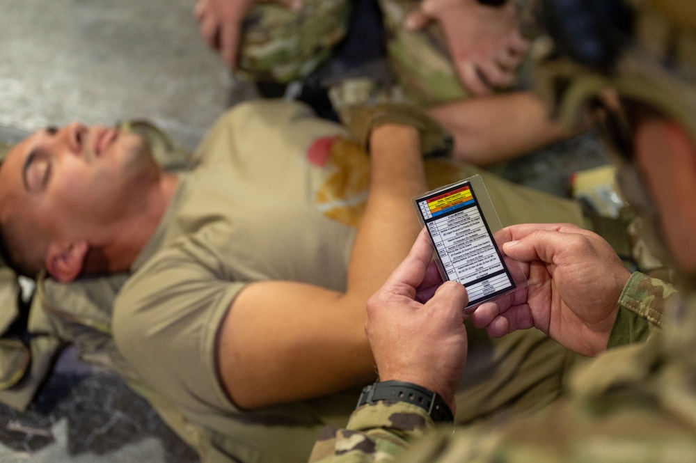 Defenders participate in TCCC Combat Lifesaver training