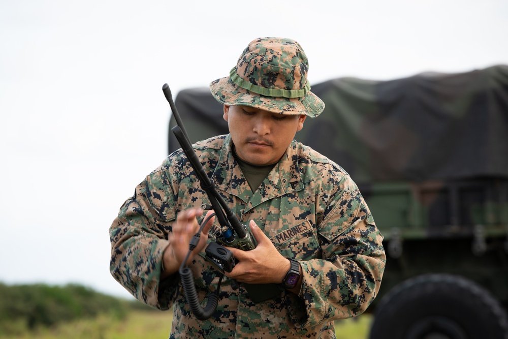3rd Landing Support Battalion Marines Conduct Airborne and Air Delivery Training on Ie Shima, Okinawa