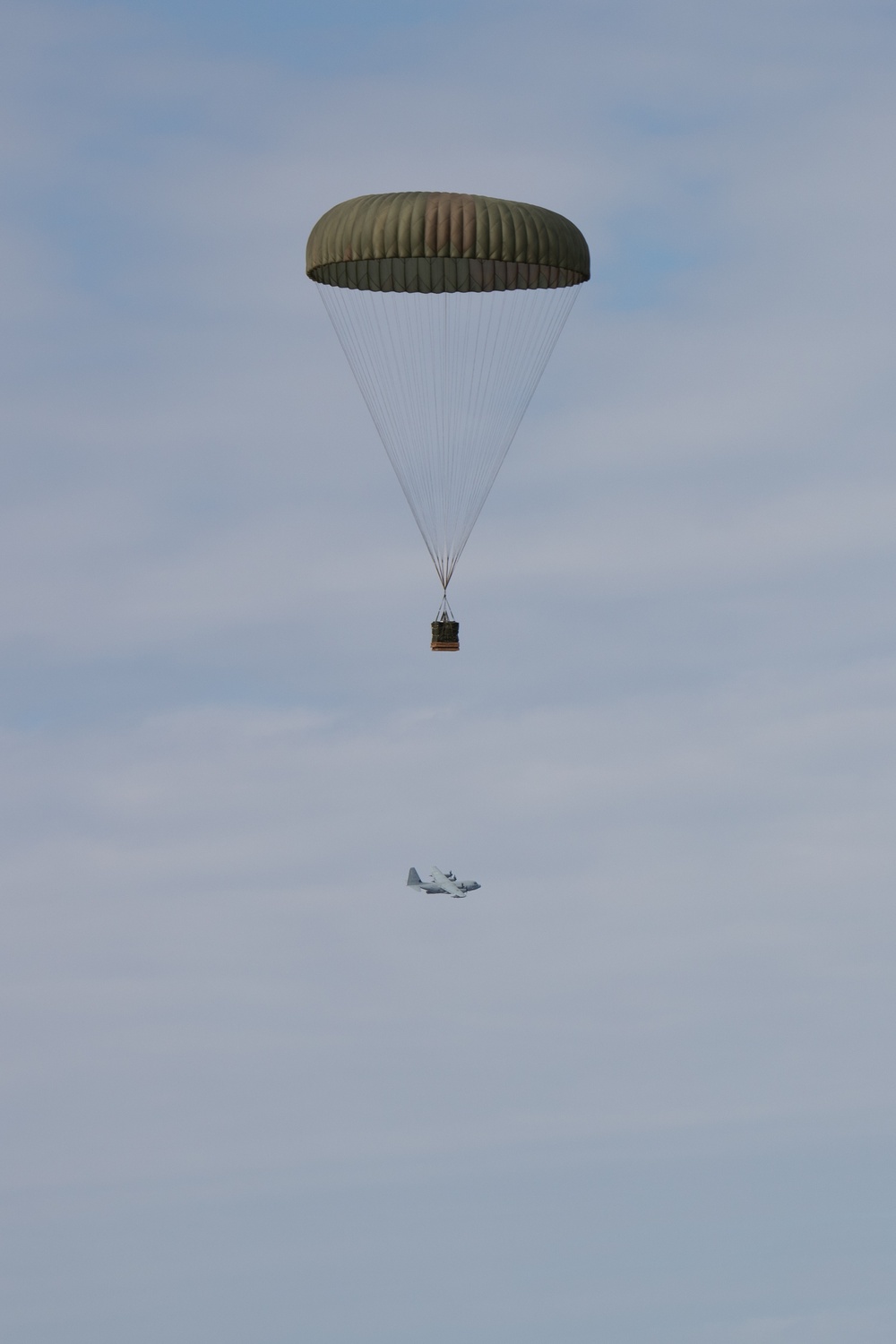 3rd Landing Support Battalion Marines Conduct Airborne and Air Delivery Training on Ie Shima, Okinawa
