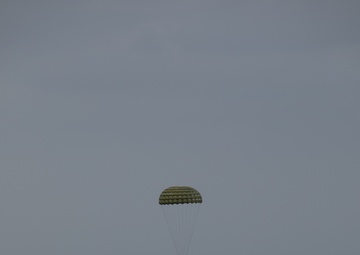 3rd Landing Support Battalion Marines Conduct Airborne and Air Delivery Training on Ie Shima, Okinawa