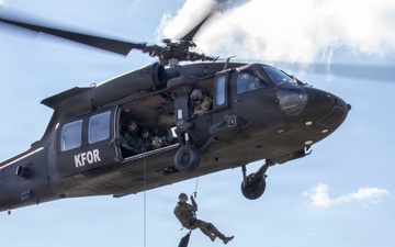 Building Bonds in the Sky: U.S. and German Soldiers Conduct Joint Rappelling Training