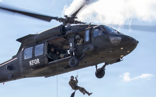 Building Bonds in the Sky: U.S. and German Soldiers Conduct Joint Rappelling Training