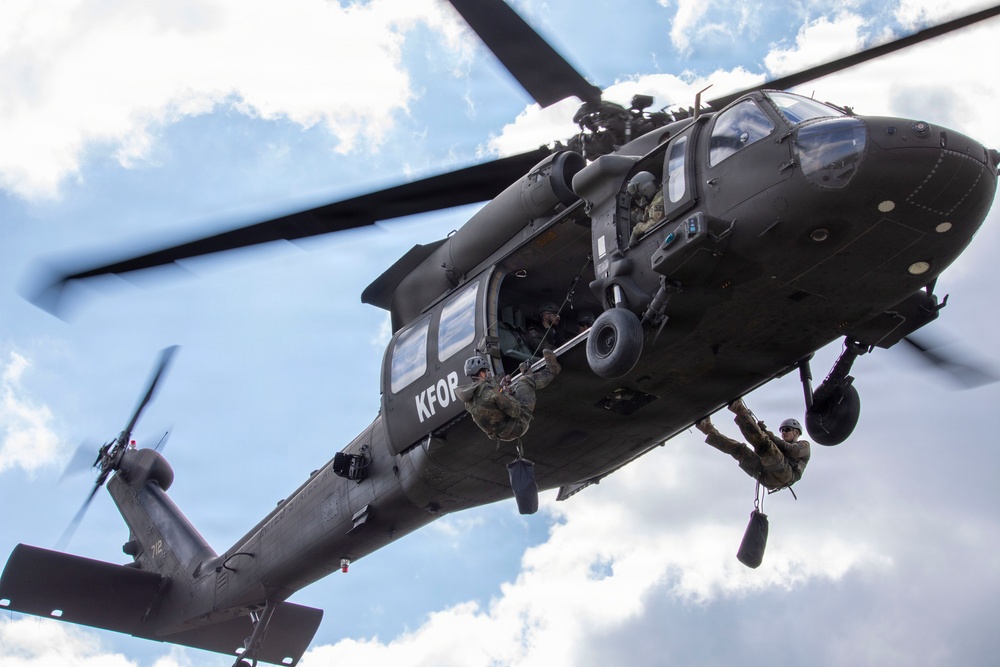 Building Bonds in the Sky: U.S. and German Soldiers Conduct Joint Rappelling Training